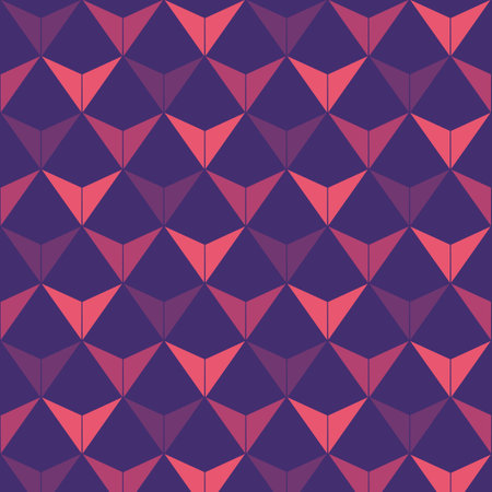 Modern Orange Blue Triangle Patternの写真素材