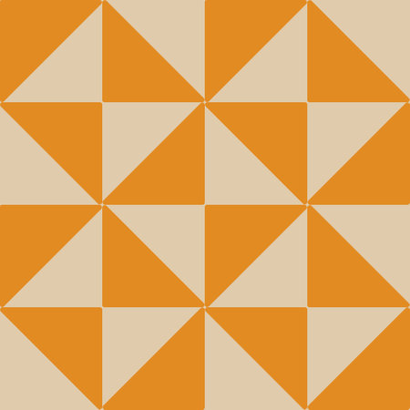 Brown Beige Geometric Triangle Pattern