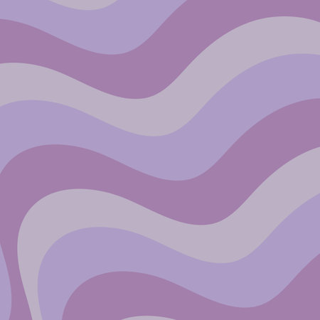 Abstract seamless pattern with wavy lines in violet colors. Vector illustration. Purple Liquid Swirl...