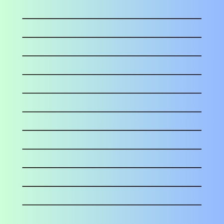 Grid paper. Lined sheet of paper with horizontal lines. Abstract striped background. Gradient Teal To Do List Organizer design Lined templateの写真素材