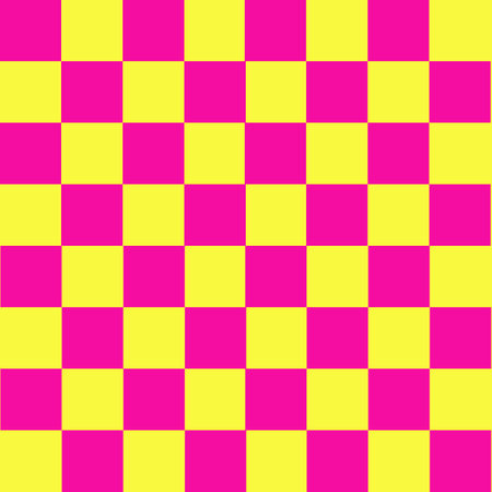 Seamless pattern with pink and yellow squares. Vector illustration. pink yellow checkerboard plaid patternの写真素材