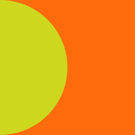 abstract background with yellow and green circles in the center of the frame.の写真素材