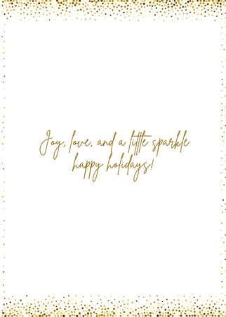 Gold glitter quotes typography on a white background. Vector illustration. Gold confetti. holiday new year quotesの写真素材