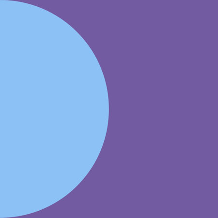 Blue Half Circle Half Moon Mid Century Modernの写真素材