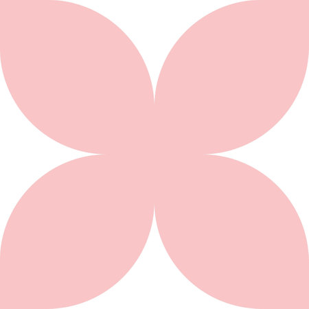 Abstract pink flower on white background. Vector illustration. EPS 10. Mid Century Modern Pink Flower Petalの写真素材