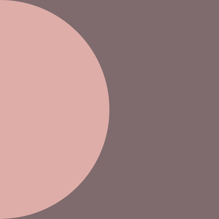 Minimalist geometric background in pastel colors. Vector illustration. Pink Half Circle Half Moon Mid Century Modernの写真素材