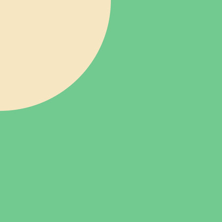 Minimalist abstract background. Geometric shapes in pastel colors. Turquoise Half Circle Half Moon Mid Century Modernの写真素材