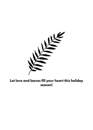 Black leaf of a palm tree on a white background. Vector illustrationの写真素材