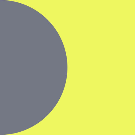 Minimalist geometric background. Abstract minimalistic design. Vector illustration. Pale Yellow Half Circle Half Moonの写真素材