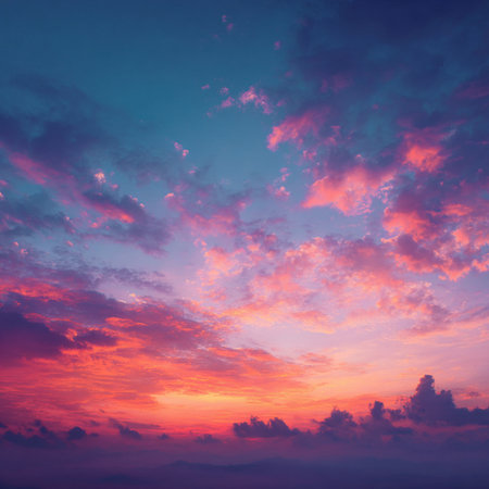 sunset in the skyの素材