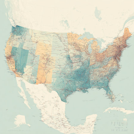 map of north america usaの素材