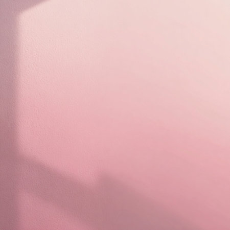 Pink wall with shadow. Abstract background and texture for graphic design. pink abstract backgroundの素材