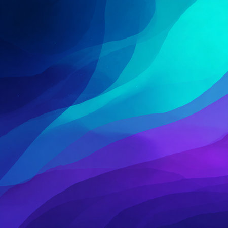 abstract blue background with wavesの素材