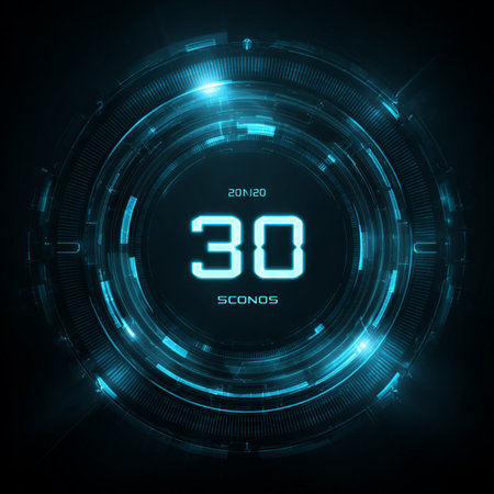Futuristic future technology background. Vector illustration for your design. digital 30 seconds timerの素材
