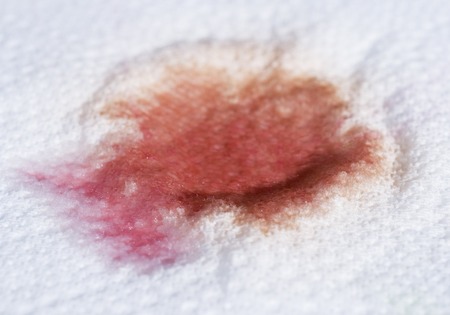 wine dirty paper towelの写真素材