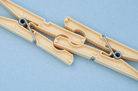 Two clothespinsの写真素材
