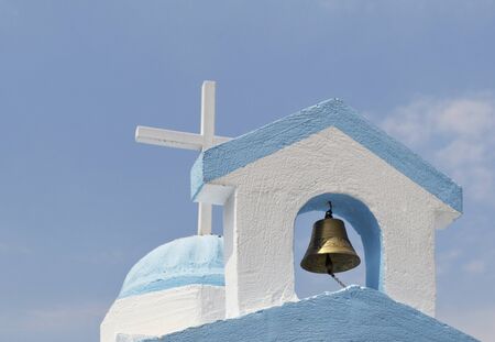 traditional orthodox greek church, Greeceの写真素材