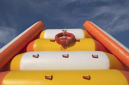 Inflatable bouncy slide