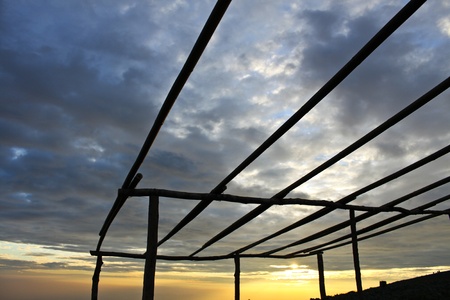 View of sunsetの写真素材