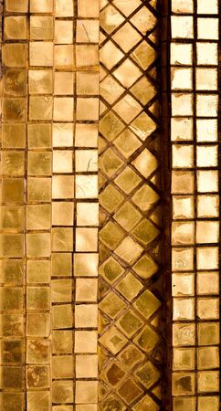 Gold tile background の写真素材