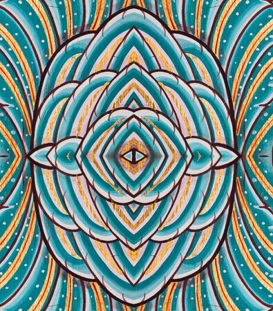 Vintage traditional Thai style art painting for background  の写真素材