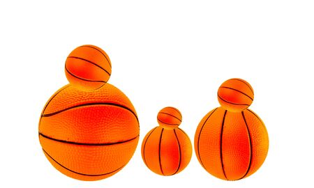 basket ball family の写真素材