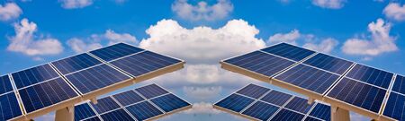 Solar energy power plant の写真素材