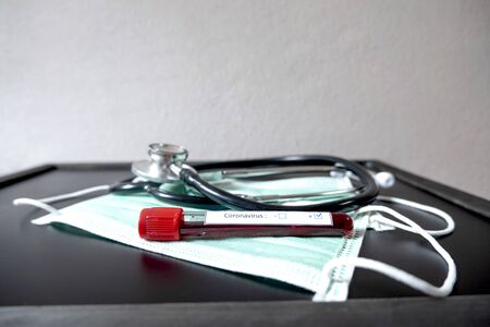 Professional doctors perform COVID-19 tests from samples of blood tests to diagnose coronary virus infections analysis and sampling of infectious diseases medical concepts and health care.の写真素材