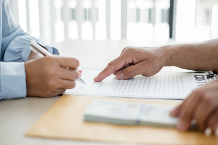 The owner's business personally signed the deal closing the deal by accepting bribes. The concept of...