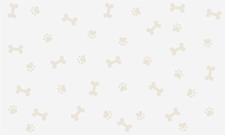 Seamless background with bone and footprint dog background wallpaper graphic design illustrationのイラスト素材