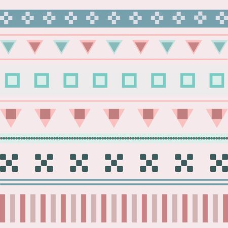 abstract geometric seamless aztec pattern vector illustrationgraphic designwallpaperbackgroundのイラスト素材