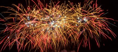 Sylvester New Year fireworksの写真素材