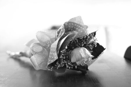 Bouquet with a rose flowerの写真素材