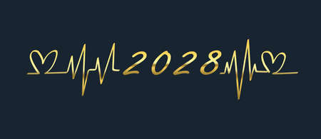 2028, with heart and heart rate Ecg.health context 2028.2028, new year.