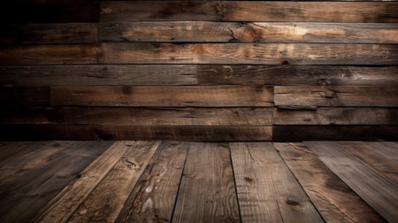 Wallpaper of Rustic Wooden Planks, a Tale of Authenticity and Warmth.の素材