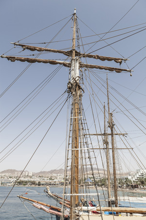 Beautiful picture with a part of a ship