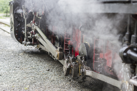 Working Steam Train Detailsの写真素材