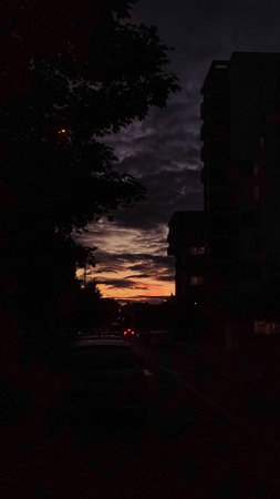A stunning sunset paints the sky with vibrant colors