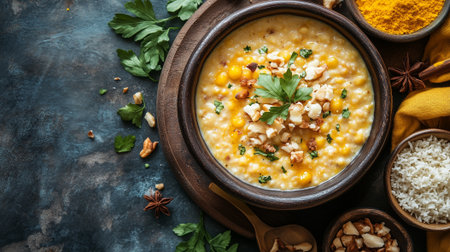 Festively presented traditional sweets Basanta Panchamiの素材