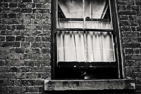 Window with a Dark Viewの写真素材