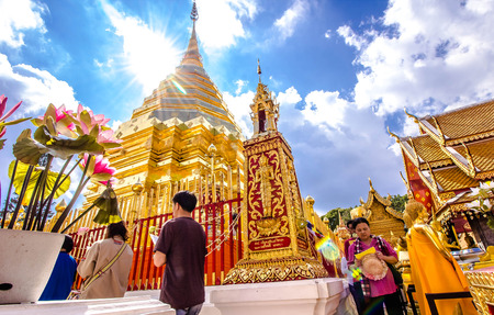 Wat Phra That Doi Suthep Chiang Mai, Thailandのeditorial素材