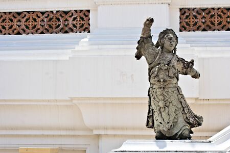 Chinese giant statue, Wat Phra Pathom Chedi in Nakhon Pathom.のeditorial素材