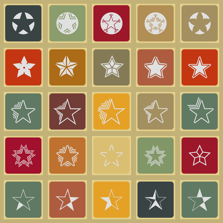 stars icon setのイラスト素材