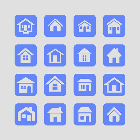 house icon setのイラスト素材