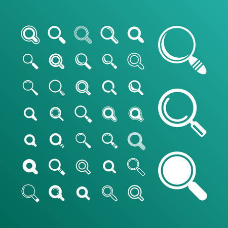 search icon setのイラスト素材