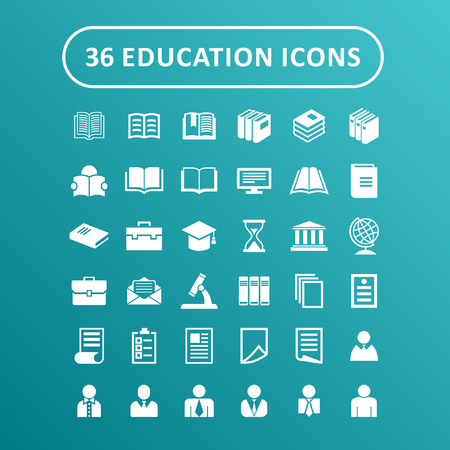 education icon setのイラスト素材