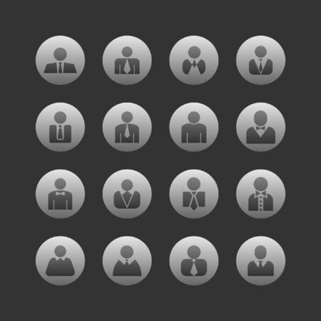 profile icon setのイラスト素材