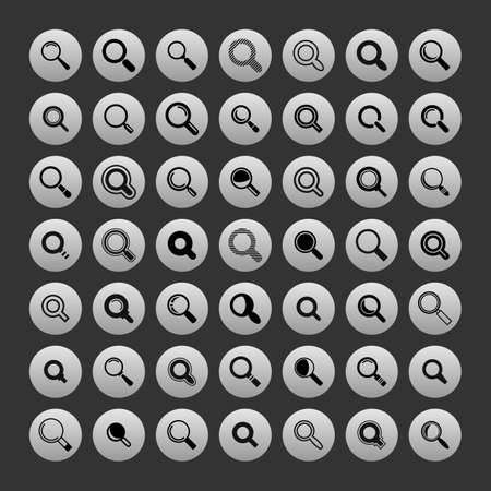 search icon setのイラスト素材