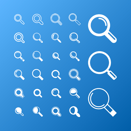 search icon setのイラスト素材