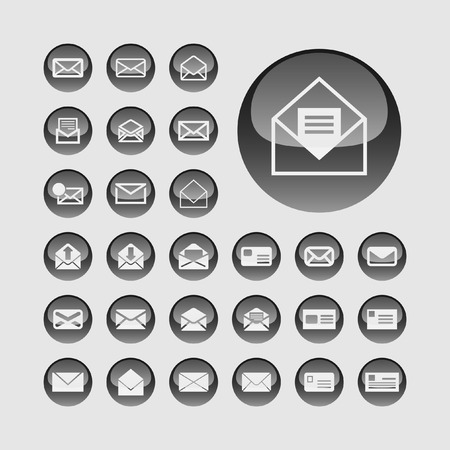 mail icon setのイラスト素材